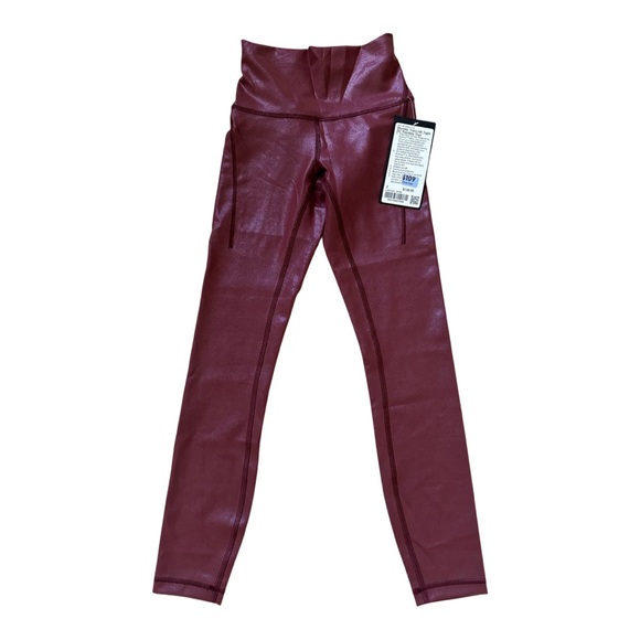 Lululemon Wunder Train High-Rise Tight with Pockets 25” Foil Leggings- Rare Find - Picture 6 of 13